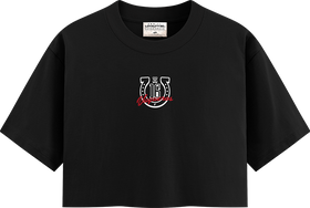 GIRLS CROP TOP- HERRADURA BAYAMON BLACK